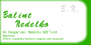 balint nedelko business card